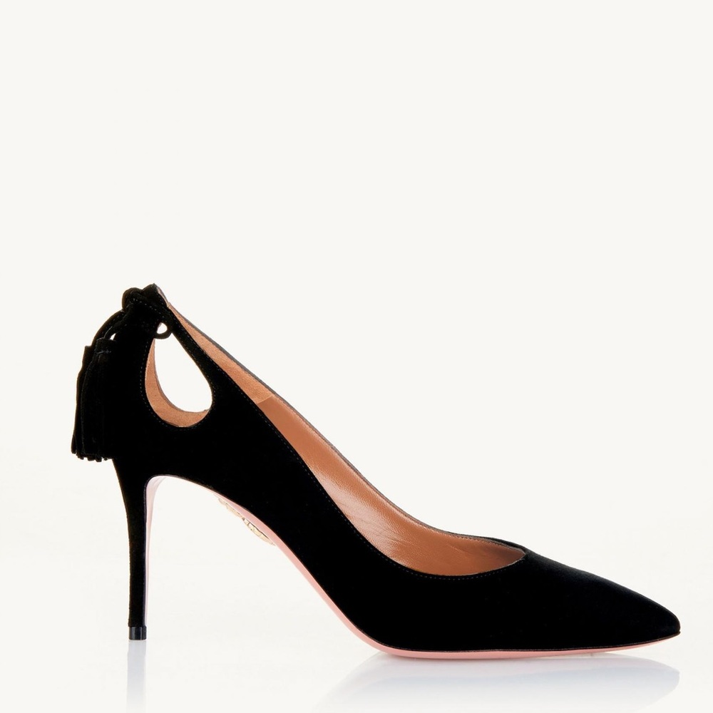 Aquazarra Velvet Black ‘Marylin’ Pump